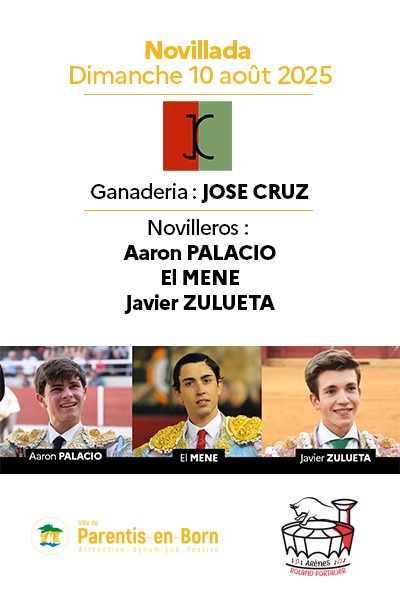 FERIA - NOVILLADA dimanche - Ganaderia JOSE CRUZ